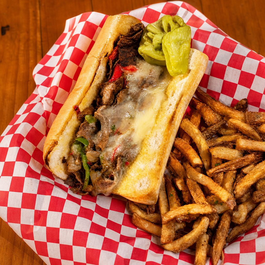Philly Cheese Sandwich.