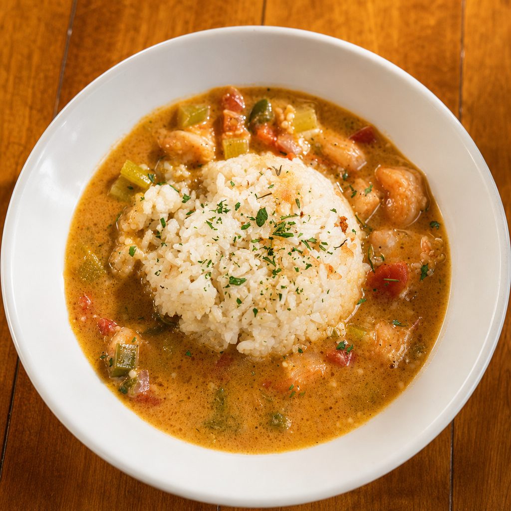 Shrimp Etouffee.